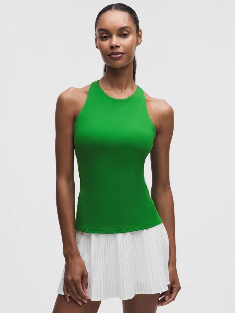 Lululemon Racerback High-Neck Tennis Tank Top Size Small Color Chameleon